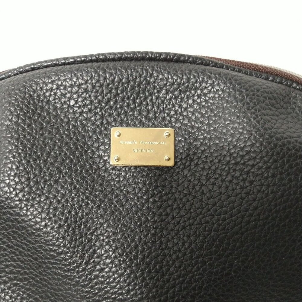 Womens Professional Supplier Black Backpack Faux Leather Zip Closure Tassel - Picture 2 of 6